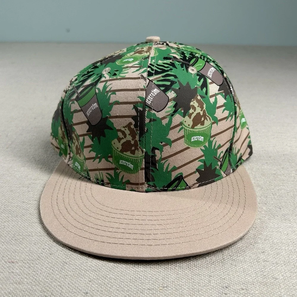 Icecream Billionaire Boys Club Hat Snapback All Over Print Shake n Bake Cap